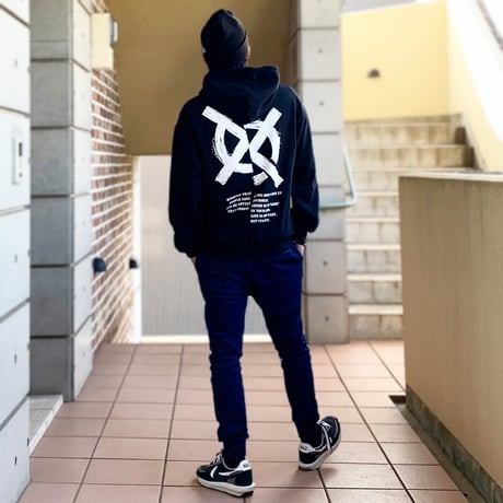 LOGO HOOD(BLACK)