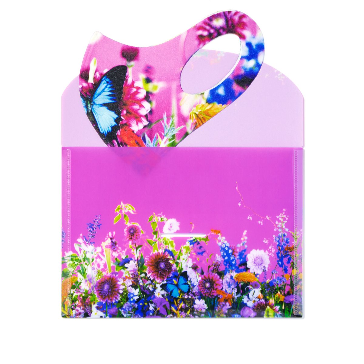 マスクケース | Pink Butterfly | MIKA NINAGAWA OFFICIA