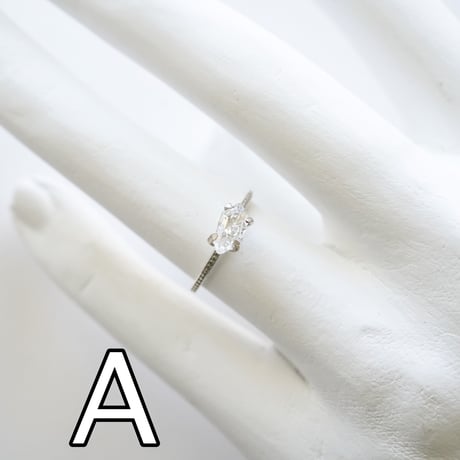 【第1グループ】ハーキマーダイヤモンド《ミレグレイン》エタニティリング(Silver925）