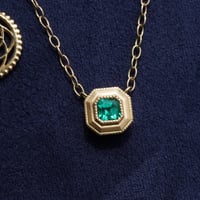 ロシア産エメラルド✴︎プチネックレス(ブレスレットへ変更可能）