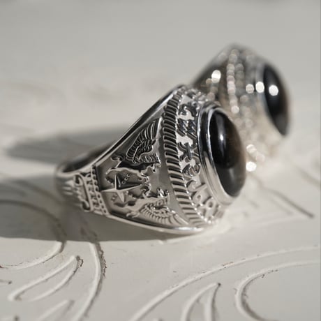 ASTROSSAリング(6条✴︎BLACKスターサファイヤ）Silver925