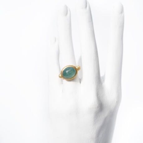 【ORIGOリング】シルバー925+18Kコーティング/6.4ct