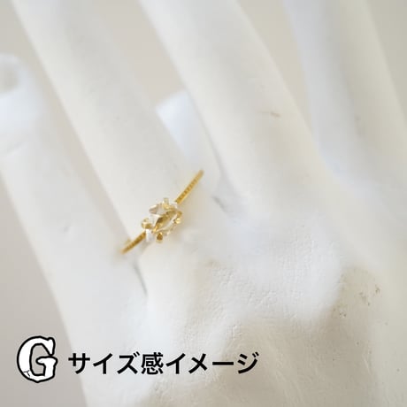 【第2グループ】ハーキマーダイヤモンド《ミレグレイン》エタニティリング《シルバー925》