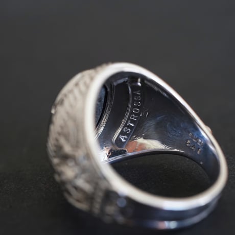 ASTROSSAリング(6条✴︎BLACKスターサファイヤ）Silver925