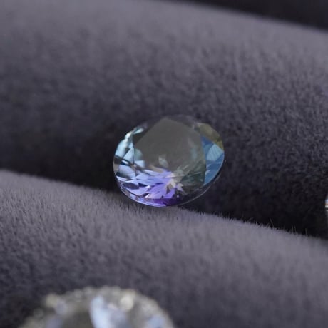 【受注生産商品】非加熱タンザナイト×ダイヤモンドピアス