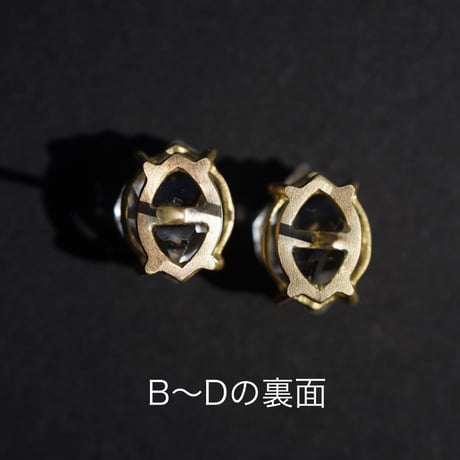 ハーキマーダイヤモンド・18Kピアス