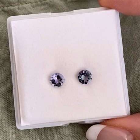 【受注生産商品】非加熱タンザナイト×ダイヤモンドピアス