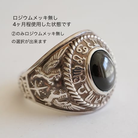 ASTROSSAリング(6条✴︎BLACKスターサファイヤ）Silver925