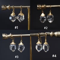 ハーキマーダイヤモンド【シュラインルーフ】ピアス