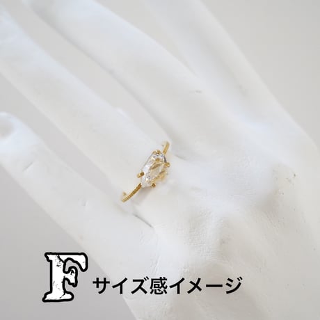 【第2グループ】ハーキマーダイヤモンド《ミレグレイン》エタニティリング《シルバー925》