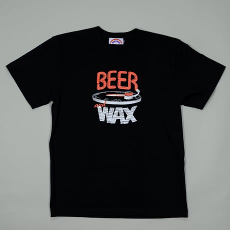 Beer and Wax Tee: Black - R/W