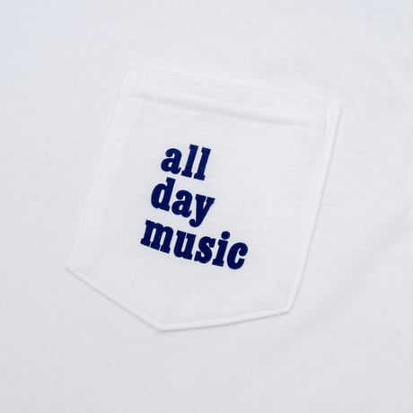 All Day Music Tee: White