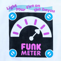 Funk Meter Tee: White