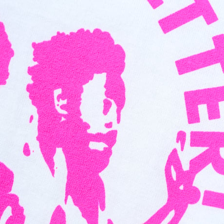 The Mighty Upsetter! Tee: Van. White - Disco Devil Pink