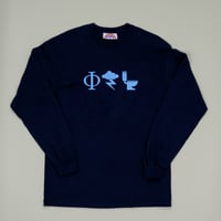 Phi Zappa Krappa L/S Tee: Navy
