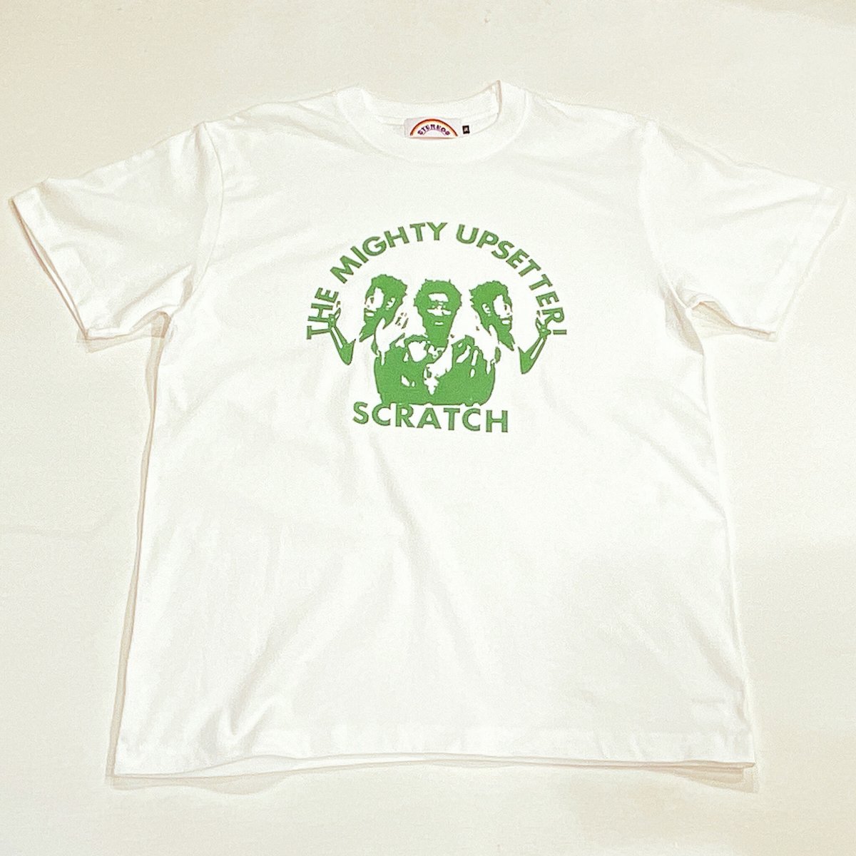 The Mighty Upsetter! Tee : White - Dub Revoluti...