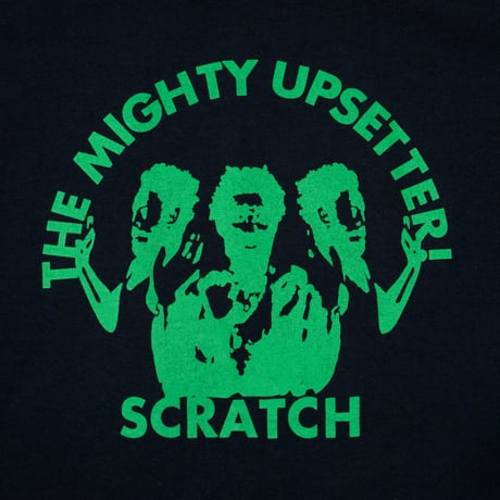 The Mighty Upsetter! L/S Tee: Black - Dub Revolution Green