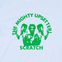 The Mighty Upsetter! Tee: White - Dub Revolution Green