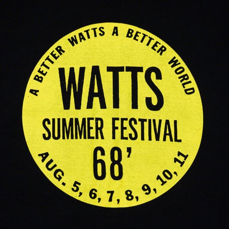 Watts Summer Fest 68' Tee: Black
