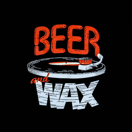 Beer and Wax Tee: Black - R/W