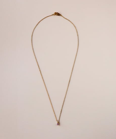 【金アレ対応】桜ピンクジルコニアネックレス 3mm
