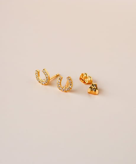 【金アレ対応】ジルコニアホースシューピアス