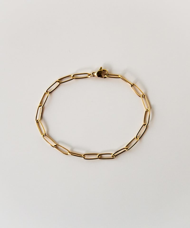 金アレ対応】スクエアチェーンブレスレット | mikka