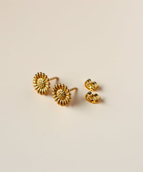 【金アレ対応】ひまわりピアス・イヤリング