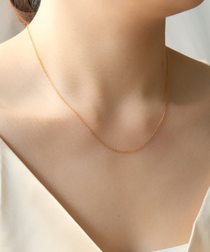 金アレ対応】スキンチェーンネックレス(模様アズキ) | mikka