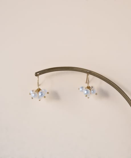 【金アレ対応】淡水パールフックピアス