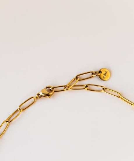【金アレ対応】星のコインネックレスのスクエアチェーンの重ね付けセット