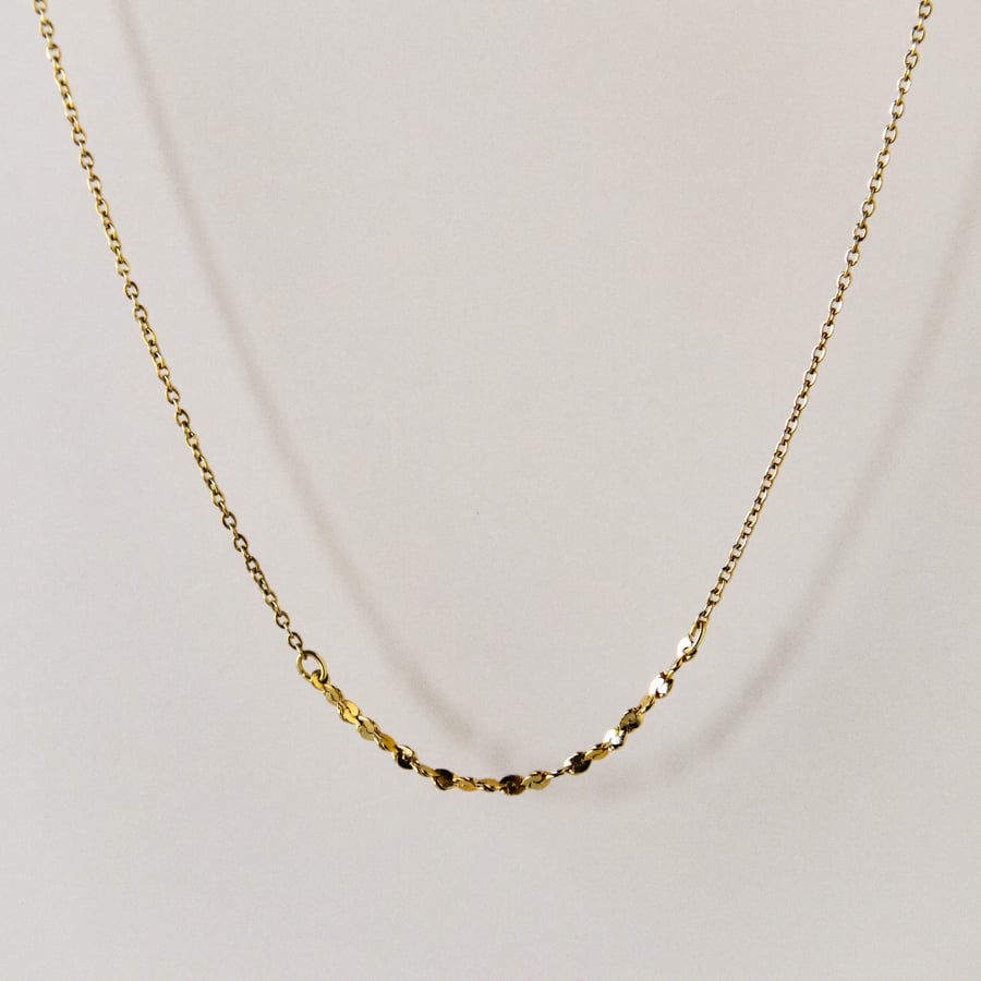 金アレ対応】ニュアンスチェーンネックレス | mikka