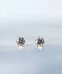【金アレ対応】Heart & Cupid ジルコニアプチピアス3mm