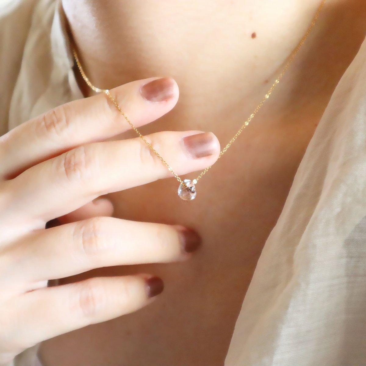 【胸元に咲く華やぎ】CHANEL フラワーチャームネックレス org.jpg