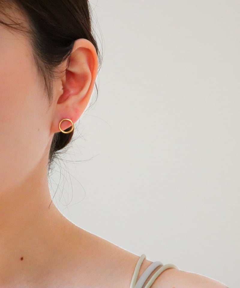 金アレ対応】ラウンドピアス | mikka