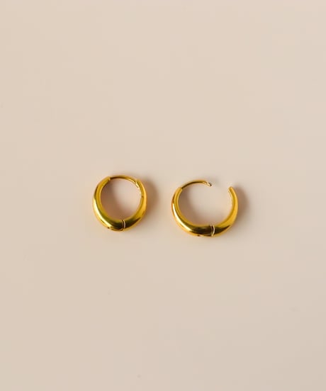 【金アレ対応】ドロップフープピアス