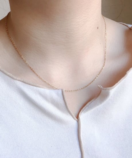 【金アレ対応】スキンチェーンネックレス(模様アズキ)
