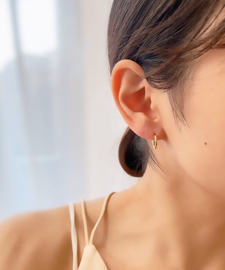 【金アレ対応】プチフープピアス