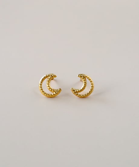 【金アレ対応】ムーンピアス・イヤリング