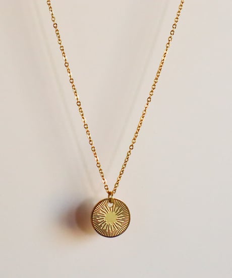 M.U.L. コインネックレス ゆうパケット】ネックレス 18kコーティング コインネックレス
