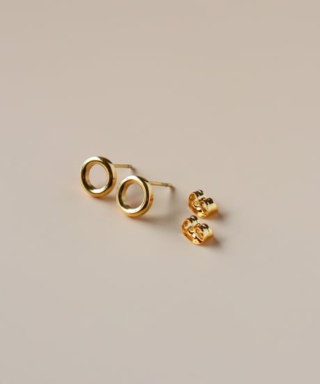 【金アレ対応】プチラウンドピアス