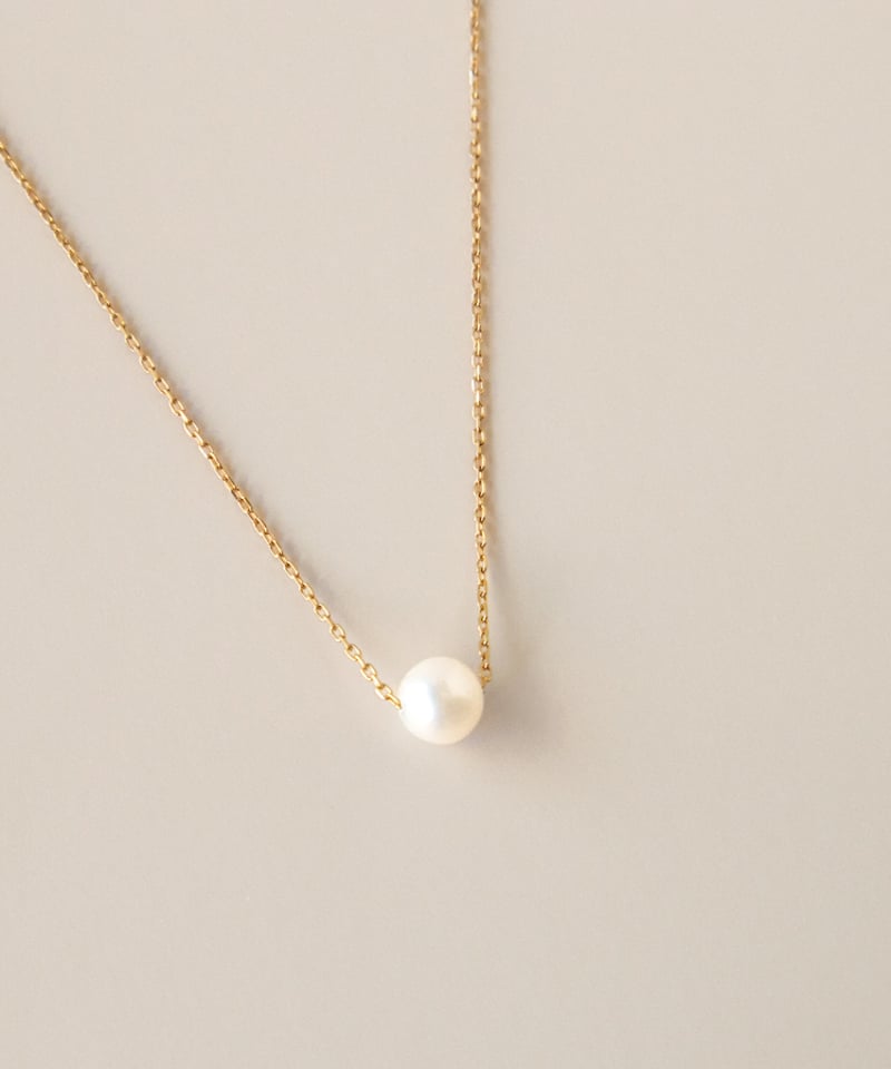 金アレ対応】淡水パールの一粒ネックレス・ピアスセット(イヤリング可