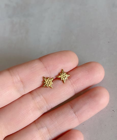 【金アレ対応】スターピアス・イヤリング