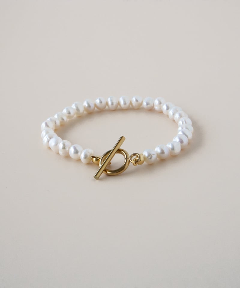 金アレ対応】パールブレスレット | mikka