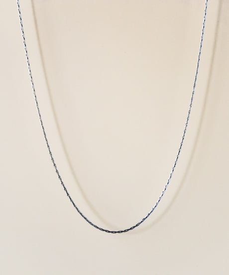 【金アレ対応】スキンチェーンネックレス(スエッジチェーン)シルバーカラー