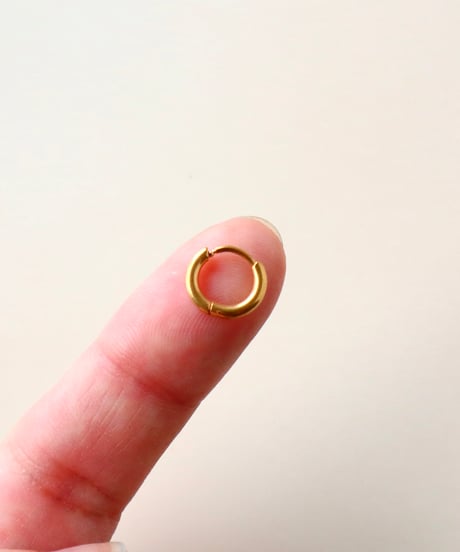 【金アレ対応】ミニマムフープピアス(6mm)