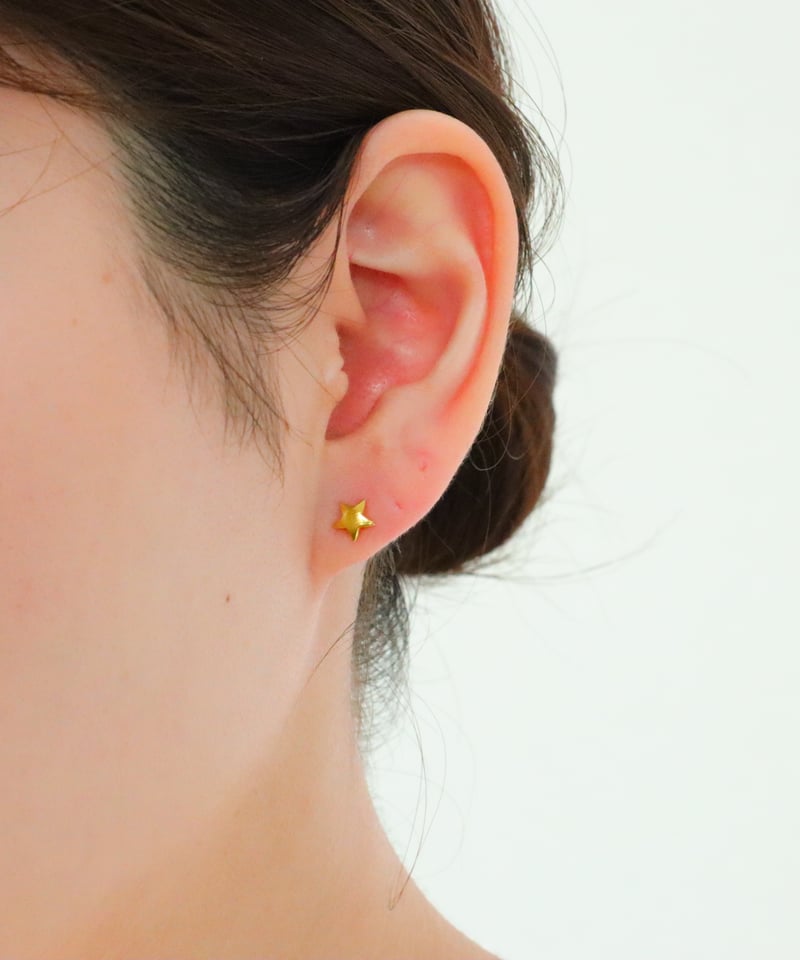 24粒ミニダークレインボー&スターダストプレート　ピアス 24粒ミニダークレインボー&スターダストプレート ピアス