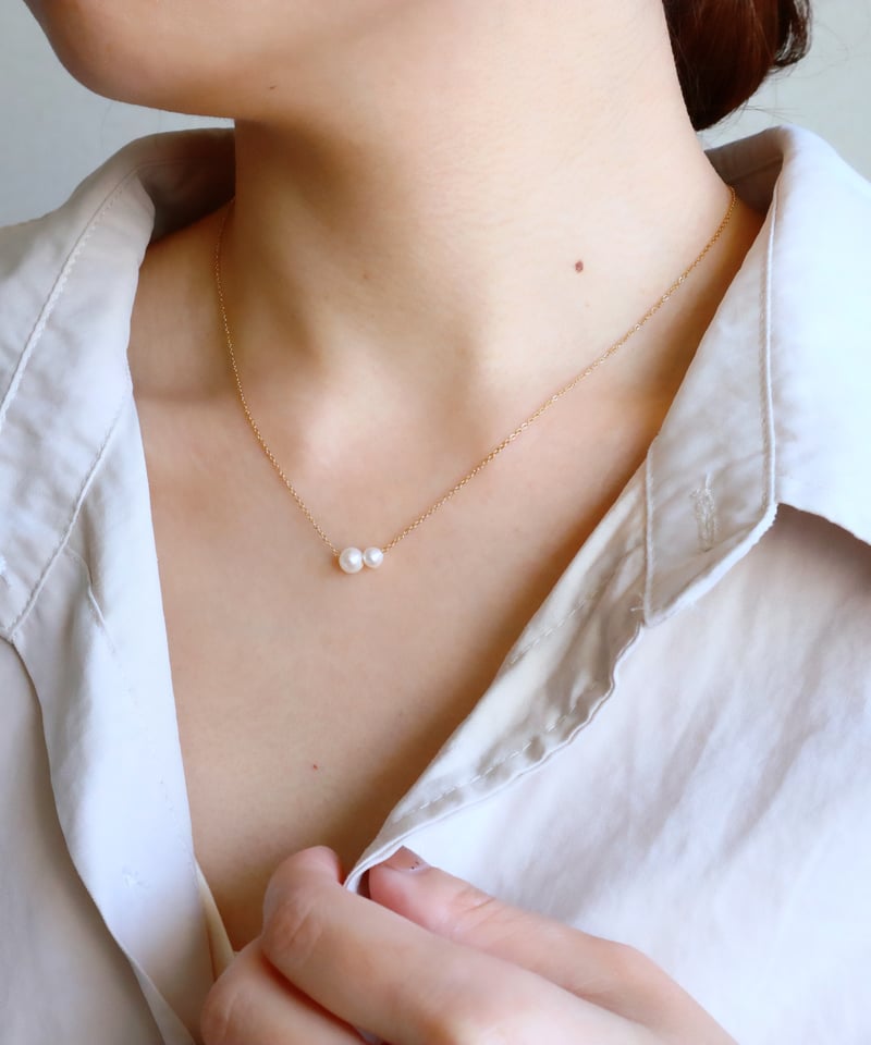 真*美様 14k 淡水パール　ネックレス 2_8b1ef34b68809266d59085629155