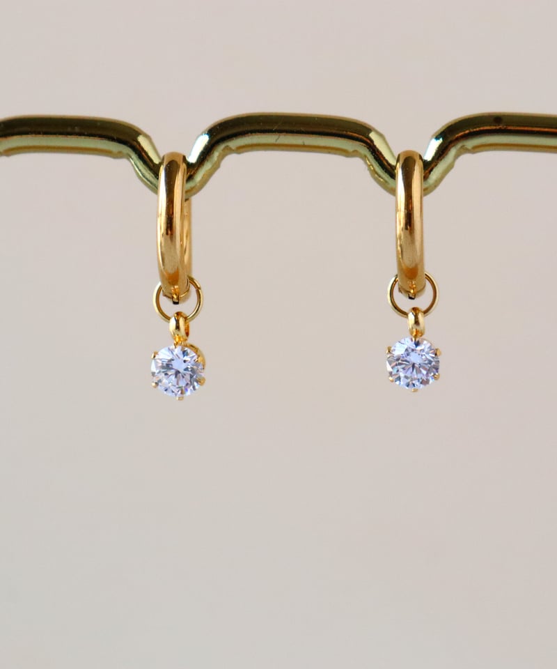 ブー子★ピアス&ネックレス K10中空ハートシェイプ フープピアス（2002550709