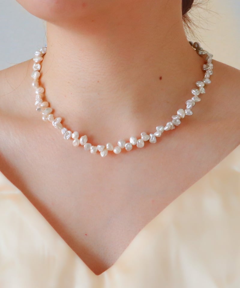 MANORIEケシパールネックレス 金アレ対応】ケシパールネックレス | mikka